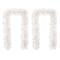 Glitzhome® 9ft. Pre-Lit White Pine Christmas Garland with LED Lights and Timer